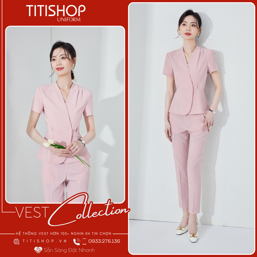 Áo Vest Nữ TITISHOP Tay Ngắn