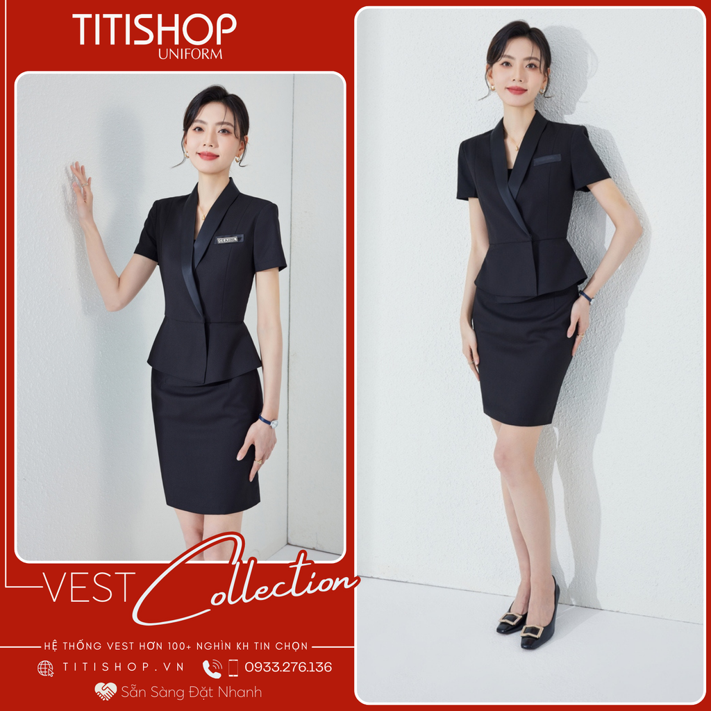 Áo Vest Nữ TITISHOP Tay Ngắn