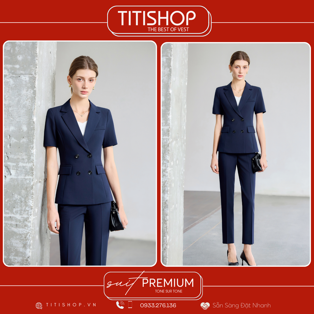 Áo Vest Nữ TITISHOP Tay Ngắn
