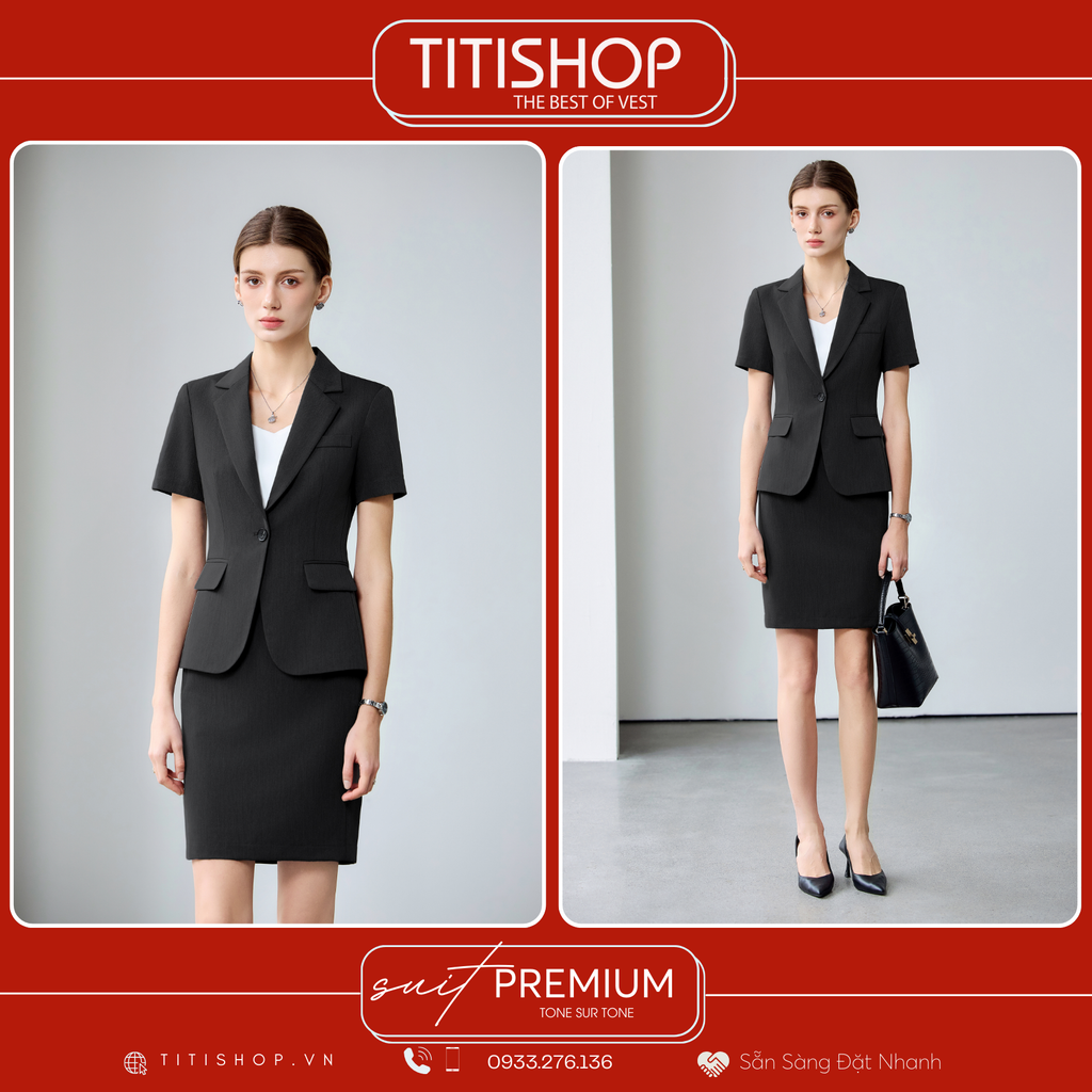 Áo Vest Nữ TITISHOP Tay Ngắn