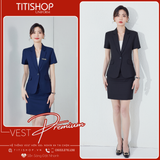 Áo Vest Nữ TITISHOP Tay Ngắn