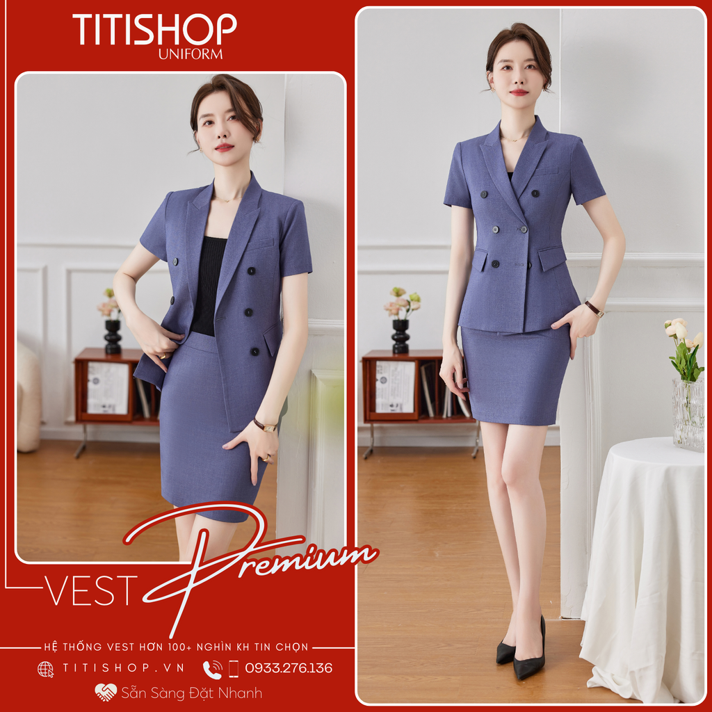 Áo Vest Nữ TITISHOP Tay Ngắn