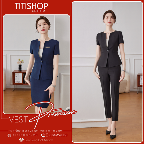 Áo Vest Nữ TITISHOP Tay Ngắn