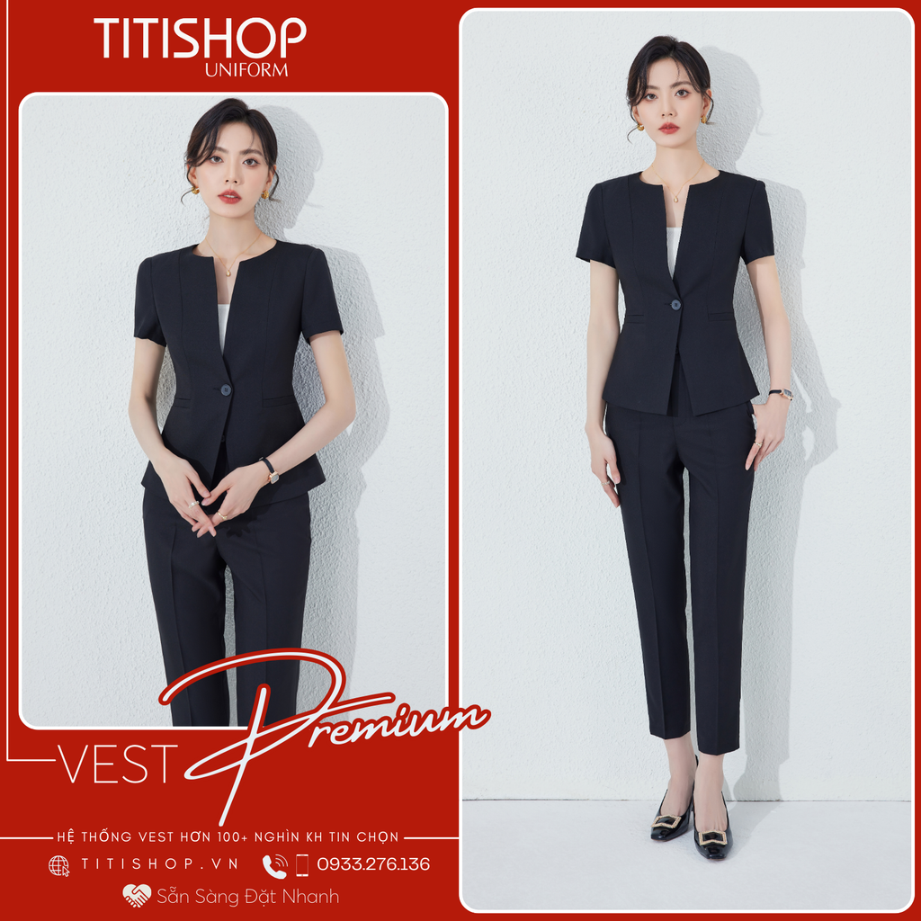 Áo Vest Nữ TITISHOP Tay Ngắn