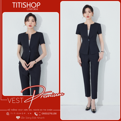 Áo Vest Nữ TITISHOP Tay Ngắn