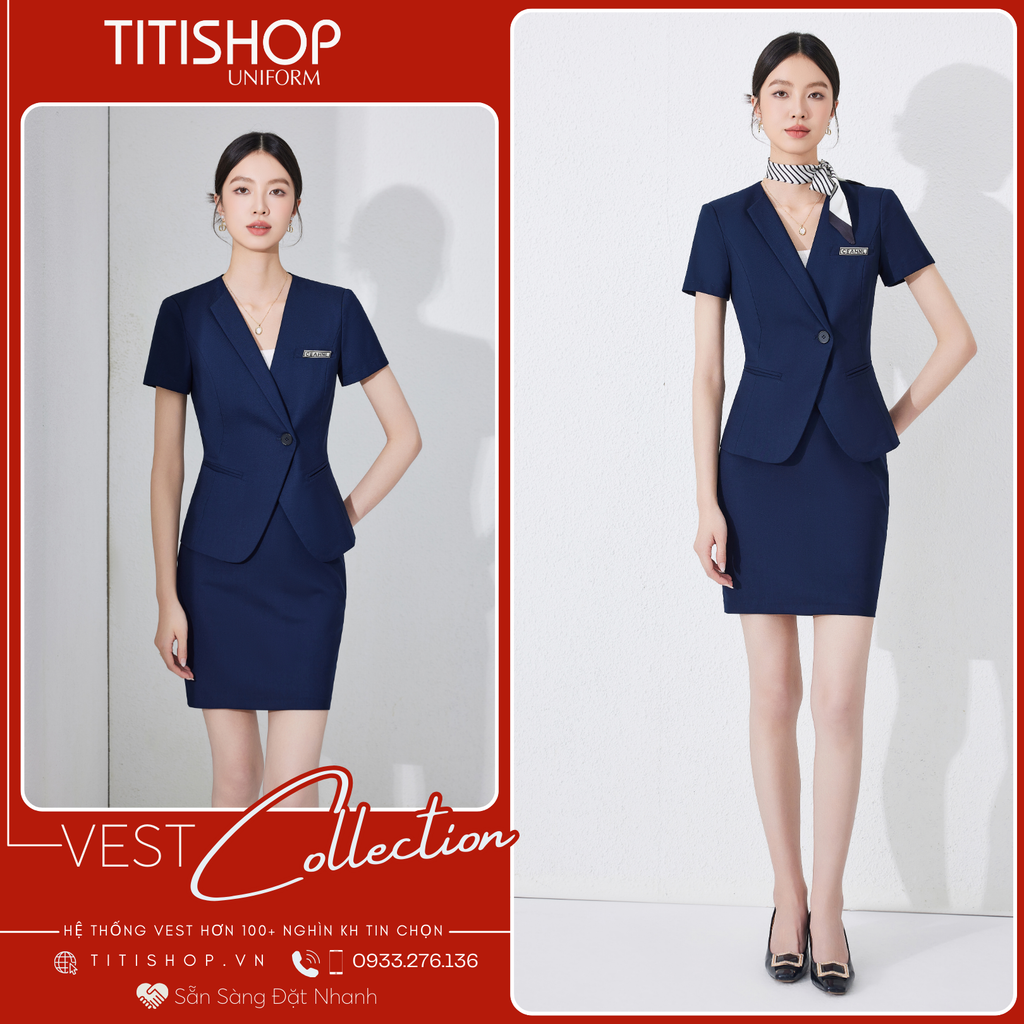 Áo Vest Nữ TITISHOP Tay Ngắn