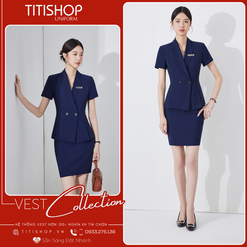 Áo Vest Nữ TITISHOP Tay Ngắn