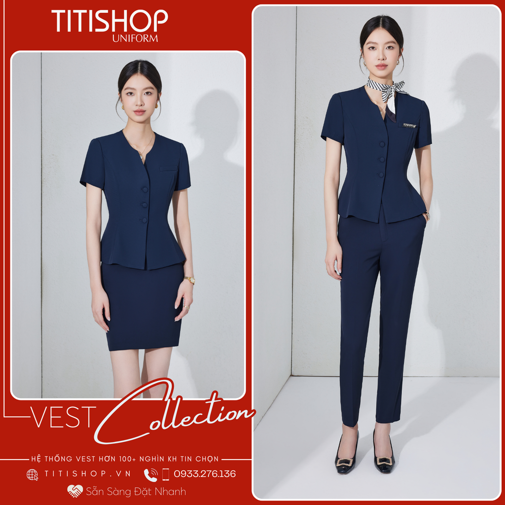 Áo Vest Nữ TITISHOP Tay Ngắn