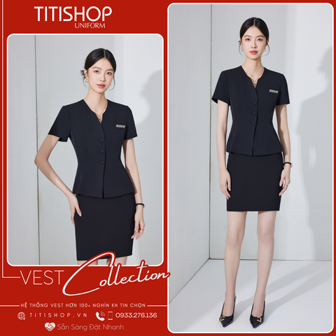 Áo Vest Nữ TITISHOP Tay Ngắn