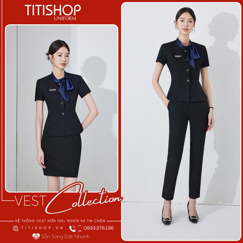 Áo Vest Nữ TITISHOP Tay Ngắn