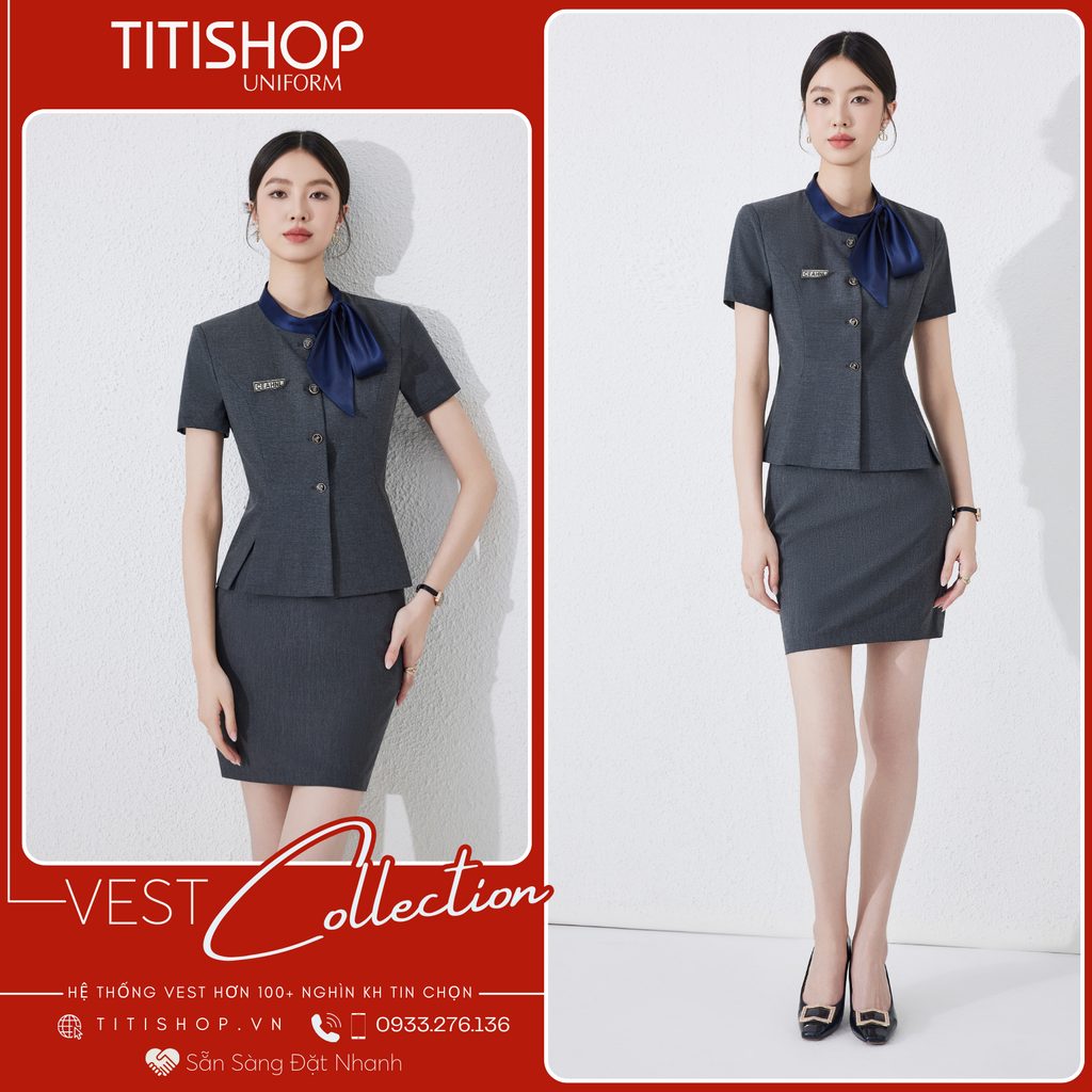 Áo Vest Nữ TITISHOP Tay Ngắn