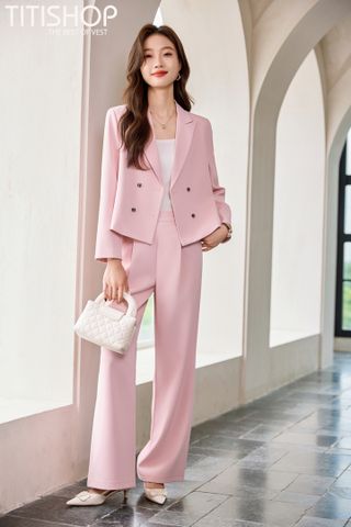Áo Vest Nữ  Ngắn X Quần Rộng Titishop