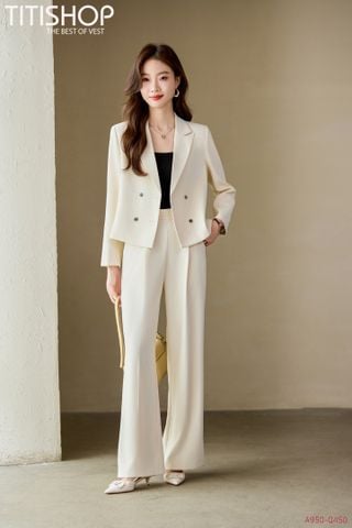Áo Vest Nữ  Ngắn X Quần Rộng Titishop