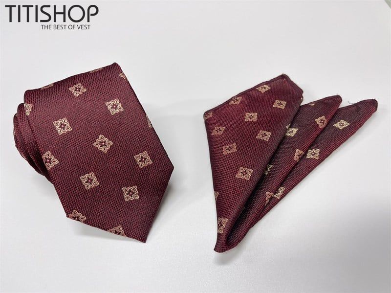 Sét Bộ Cavat & Khăn Cài 1010 TITISHOP