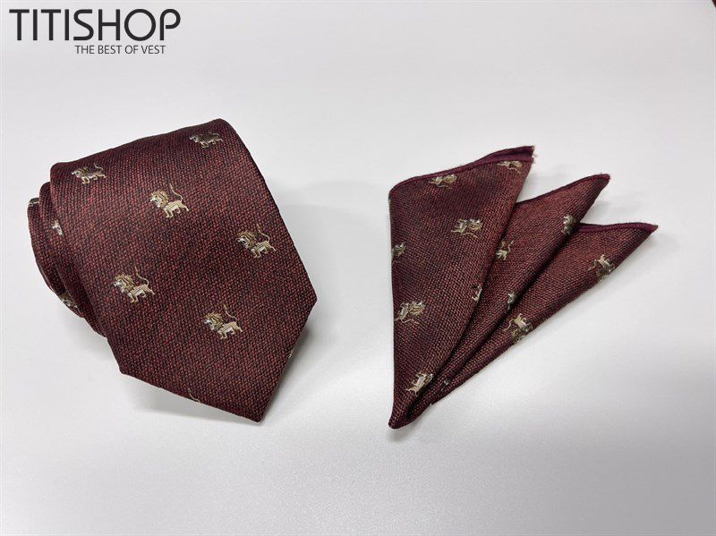 Sét Bộ Cavat & Khăn Cài 1026 TITISHOP