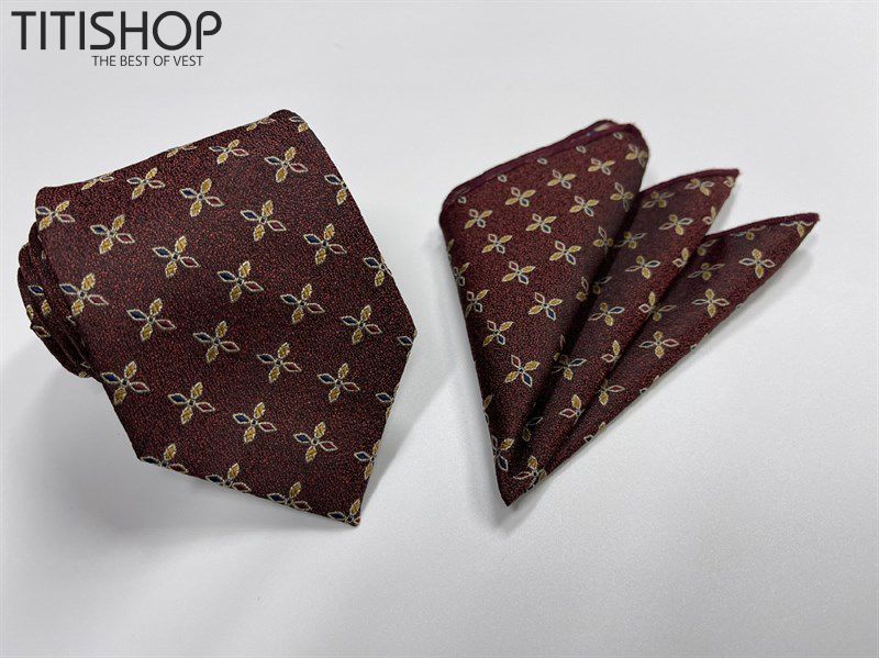 Sét Bộ Cavat & Khăn Cài 1074 TITISHOP