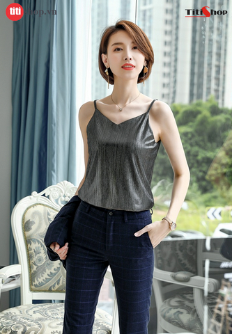 Áo Lá dây mặc vest Titishop AOL107