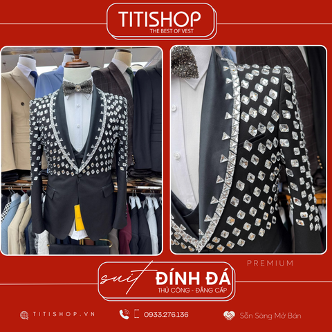 Suit TUXEDO Đính Đá Thủ Công Luxury