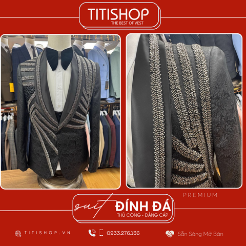 Suit TUXEDO Đính Đá Thủ Công Luxury