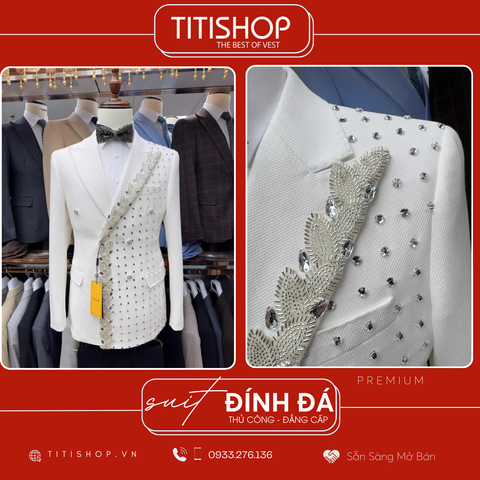 Suit TUXEDO Đính Đá Thủ Công Luxury