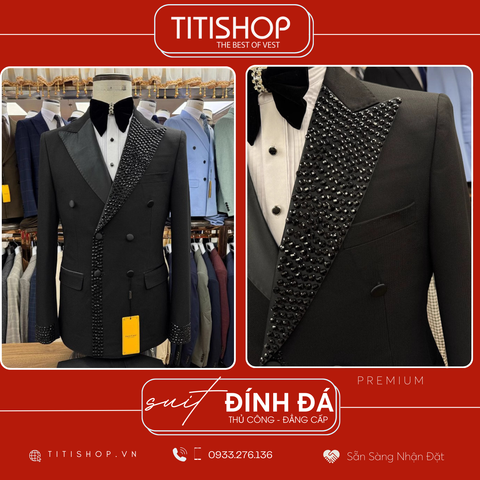 Suit TUXEDO Đính Đá Thủ Công Luxury