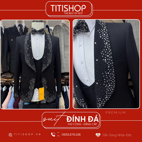 Suit TUXEDO Đính Đá Thủ Công Luxury