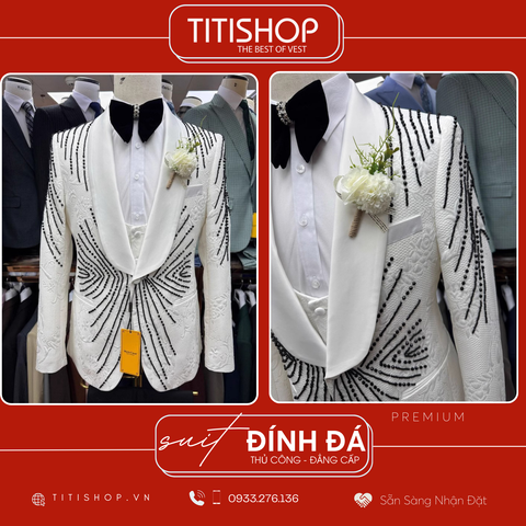 Suit TUXEDO Đính Đá Thủ Công Luxury
