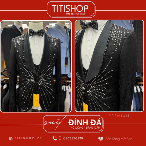 Suit TUXEDO Đính Đá Thủ Công Luxury