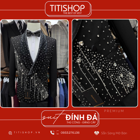 Suit TUXEDO Đính Đá Thủ Công Luxury