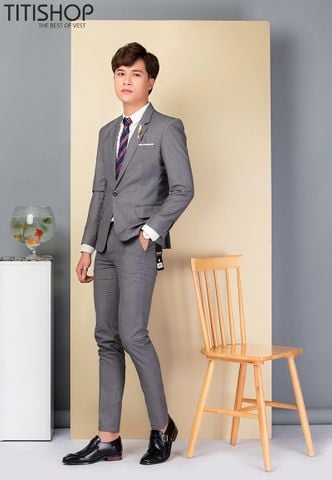 Bộ vest nam Titishop 1 Nút