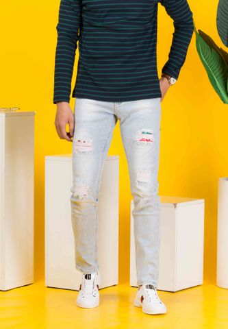 Quần Jeans Nam Titishop QJ304 WAX Cao cấp