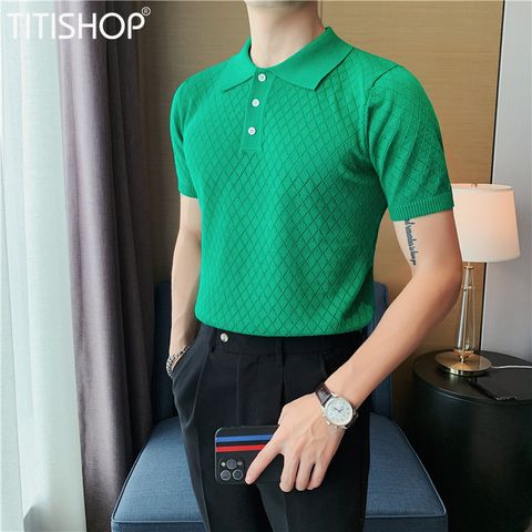 Áo Thun Qúy Ông TitiShop Vải dệt Kim ( Đặt 5-7 Ngày )