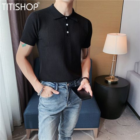 Áo Thun Qúy Ông TitiShop Vải dệt Kim ( Đặt 5-7 Ngày )