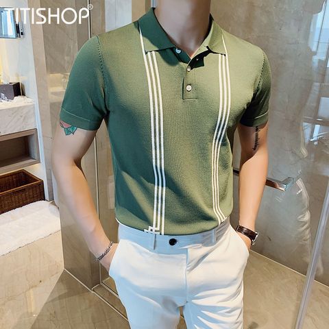 Áo Thun Qúy Ông TitiShop Vải dệt Kim ( Đặt 5-7 Ngày )