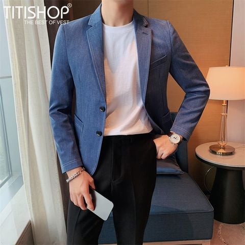 Áo Blazer Nam Titishop VN616 (M-4XL)