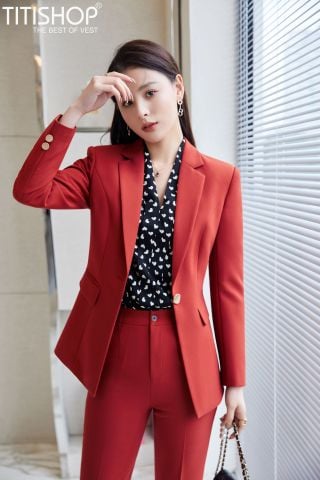 Áo Blazer Nữ Titishop CNN502 Luxury