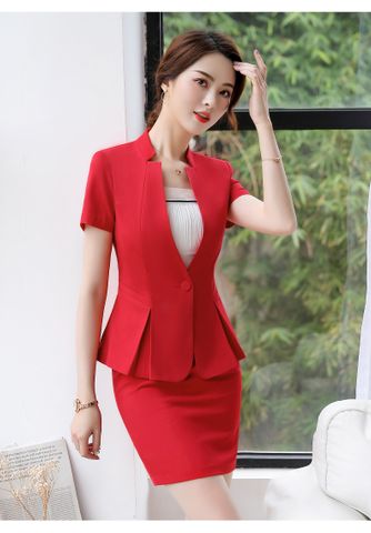 Aó vest Nữ Titishop ACC446 Đỏ tay ngắn