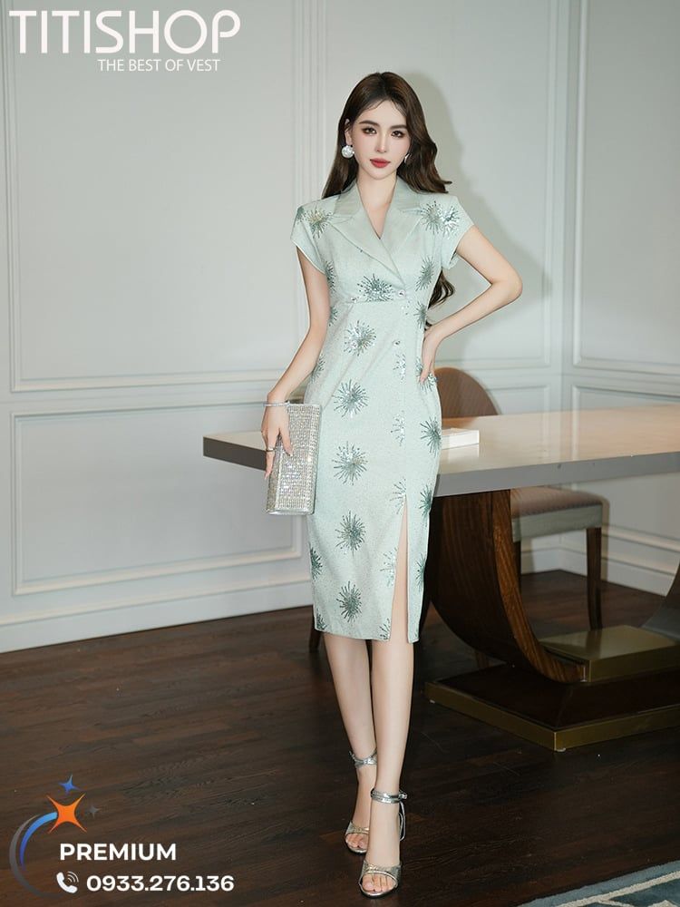 Đầm cổ Vest Nữ Titishop