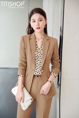 Áo Blazer Nữ Titishop CNN501 Luxury