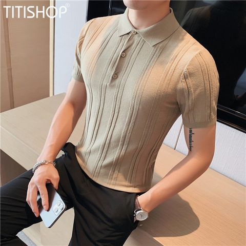 Áo Thun Qúy Ông TitiShop Vải dệt Kim ( Đặt 5-7 Ngày )