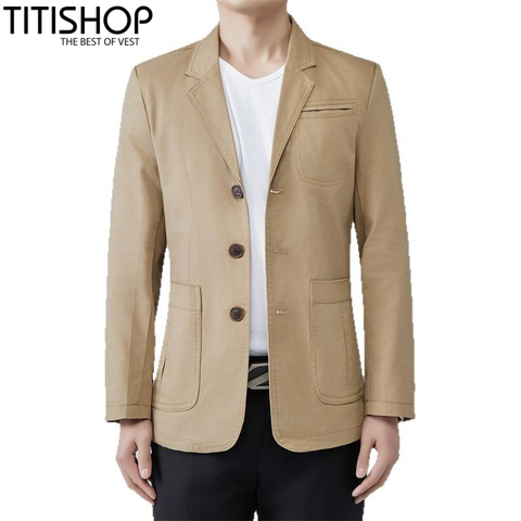 Vest Khaki Nam Premium