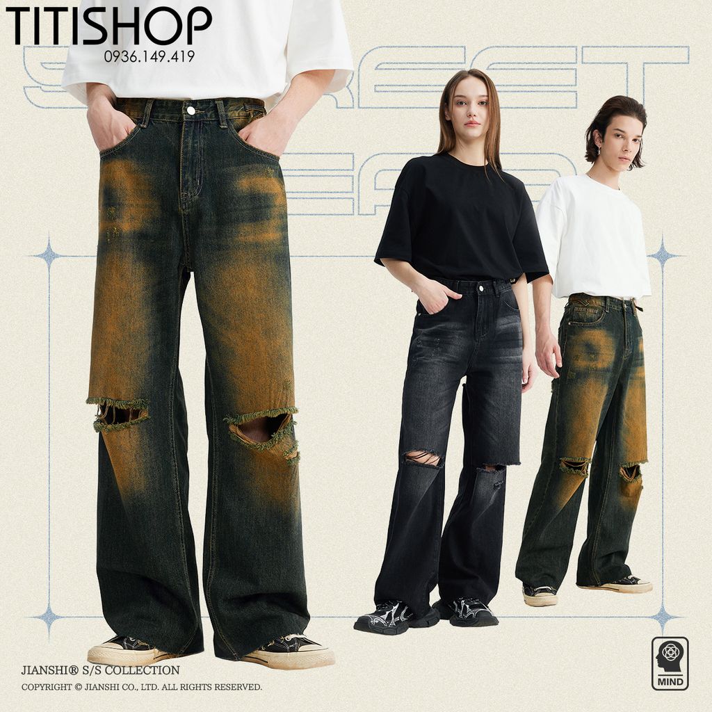 Quần Jean Nam Ống Rộng( Đặt 5 Ngày)