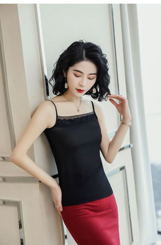 Camisole Mặc Vest Titishop AOL238 Đen