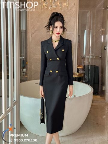 Đầm cổ Vest Nữ Titishop