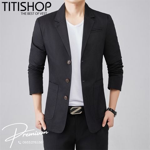 Áo Vest Khaki Nam Premium