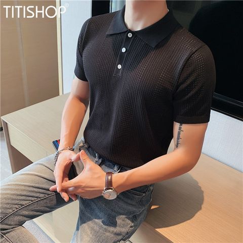 Áo Thun Qúy Ông TitiShop Vải dệt Kim ( Đặt 5-7 Ngày )