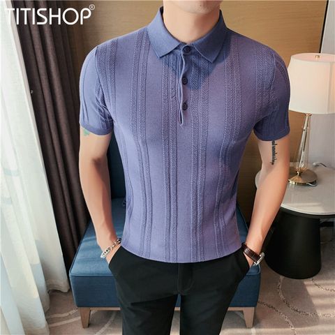 Áo Thun Qúy Ông TitiShop Vải dệt Kim ( Đặt 5-7 Ngày )