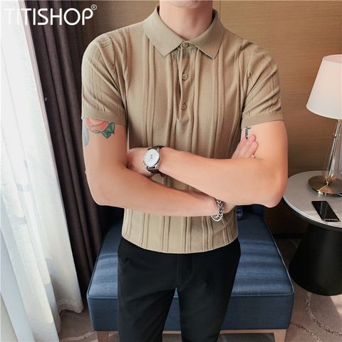 Áo Thun Qúy Ông TitiShop Vải dệt Kim ( Đặt 5-7 Ngày )