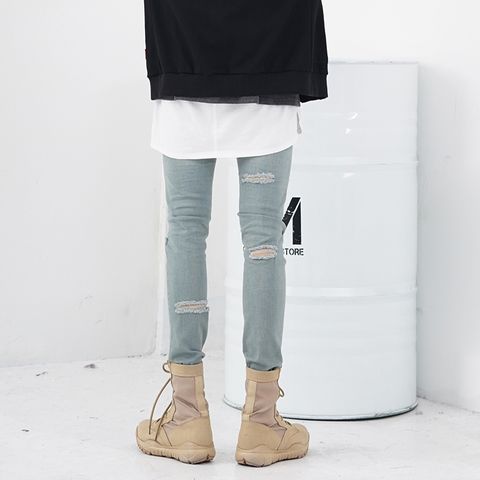 Quần jeans Nam Titishop QJ272 WAX Xám