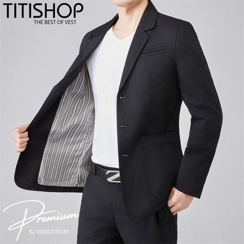 Áo Vest Khaki Nam Premium